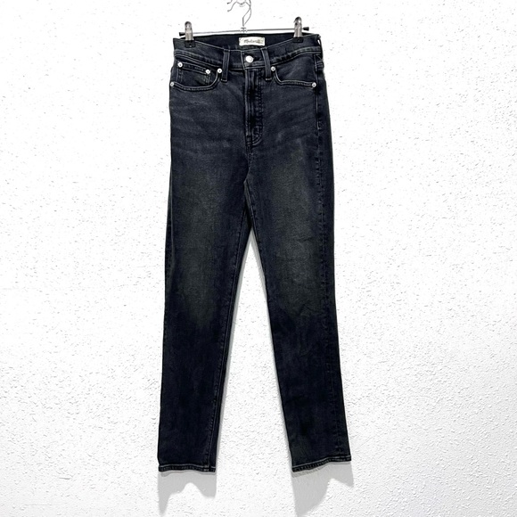 Madewell the perfect vintage jean Women's Straight Leg Black  24 - Picture 1 of 6